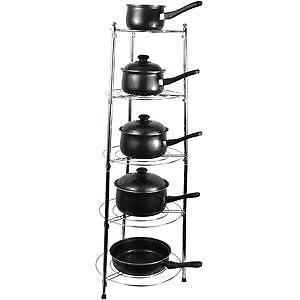5 step pot stand stainless steel