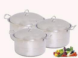 Dolphin heavy-duty stainless steel 6 pieces pot set on sale