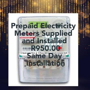 Prepaid Meters Supplied and Installed