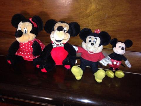 Mickey and Mini Mouse soft toys