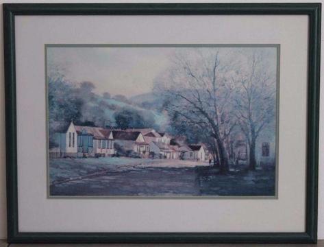 Vintage painting of Old Town