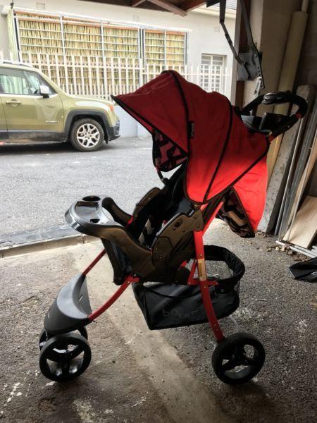 Bounce baby stroller, perfect condition