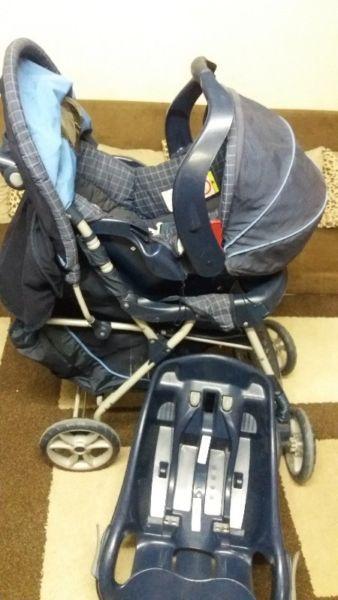Graco complete travel system pram car seat and base