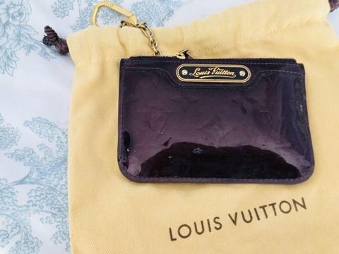 Authetic Louis Vuitton Vernis Pochette Coin Purse Key Purse Cles Purple