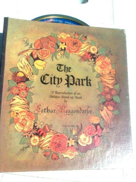 REPRODUCTION OF THE CITY PARK - VINTAGE LOTHAR HEGGENDORFER UNIQUE STAND-UP BOOK