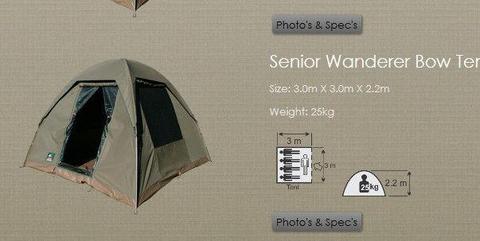 Tentco Senior Bow Canvas tent