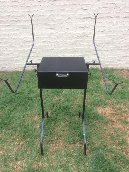 Carp Fishing Box + stand and rod holders for sale