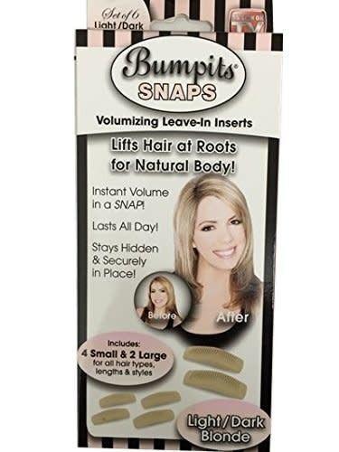 Bumpits Snaps Hair Volumizing Leave-in Inserts,Light/Dark Blonde Lifts Hair at Roots for Natural Vol