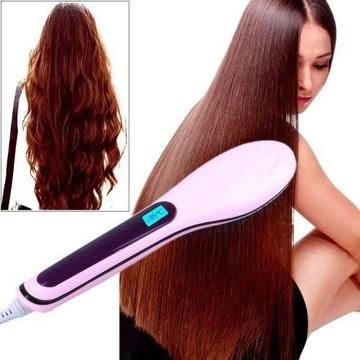 GIVEAWAY!!! Electric Hair Straightener Comb Hot Iron Brush Auto Fast Hair Massager Tool