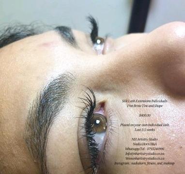 Silk Lash Extensions Individuals NH Artistry Studio