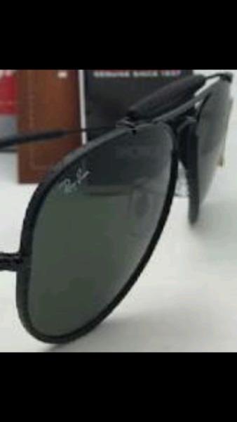 Ray Ban aviators black Genuine Leather Collection