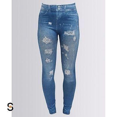 UTOPIA DENIM LOOK LEGGINGS BLUE