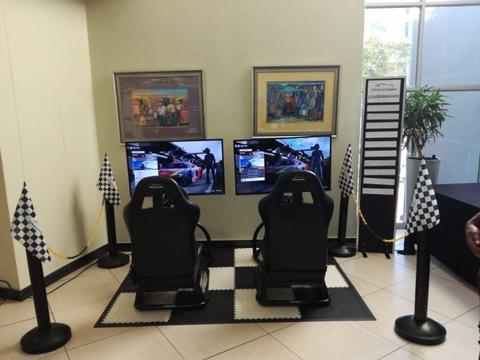 Racing Simulators & Gaming Setups For Rental