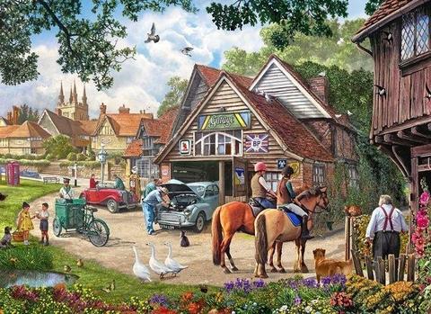 The Old Garage (1500pc Puzzle) - brand new