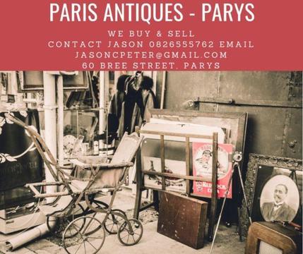 Antiques & Collectables - Paris Antiques, 60 Bree St, Parys
