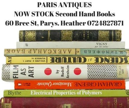 Second Hand Books - Paris Antiques, 60 Bree St, Parys