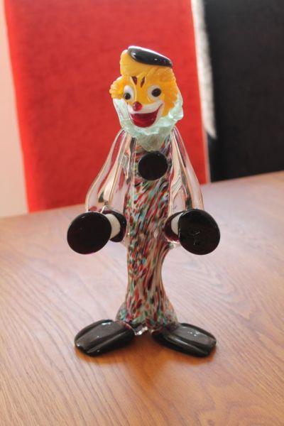 Vintage Genuine Venetian Murano Glass Clown