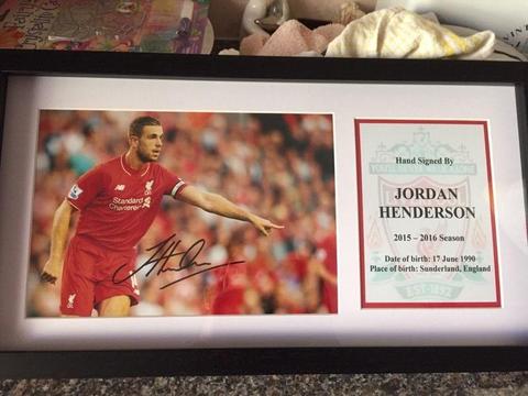 Liverpool signed and framed photos