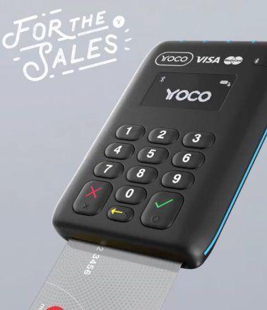 Accept card payments with a YOCO card machine