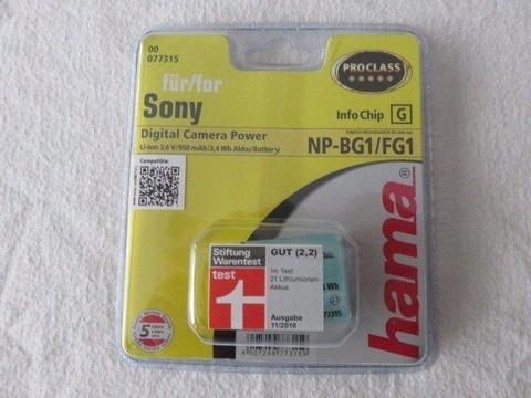 NP-BG1_FG1 Replacement battery Sony Cameras