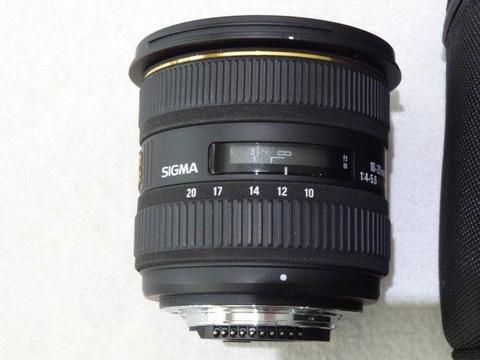 Sigma 10-20mm f/4-5.6 EX DC HSM Lens for Nikon Digital SLR Cameras - WIDE ANGLE