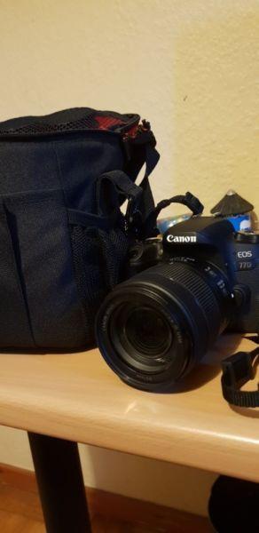 Canon EOS 77D kit with 18-135mm lens. Free bag ,strap and memory card