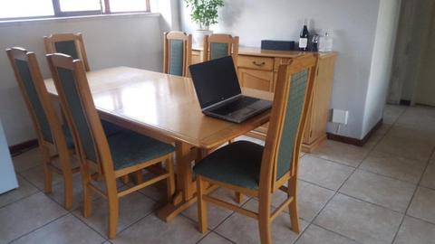 Oak Dining Room Table and Sideboard for Sale