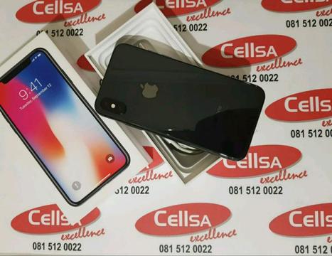 Iphone X Space Gray 64g SPOTLESS - CellSA Original