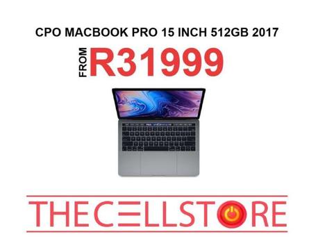 CPO Macbook Pro 15inch 2.9ghz 16GB 512GB 2017 for sale