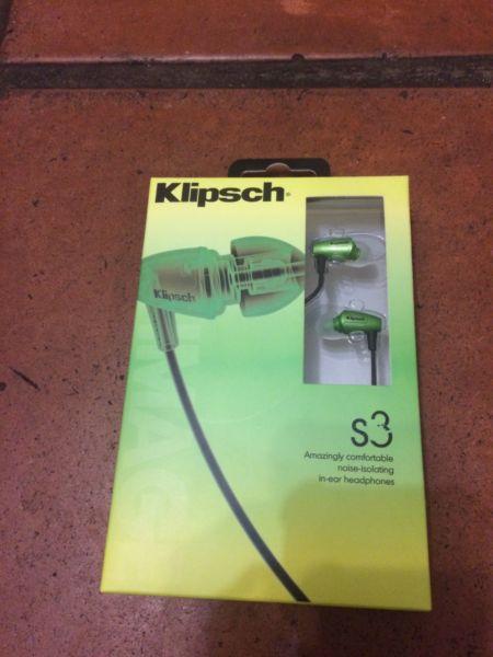 Klipsch S3 in-ear Noise Isolating headphones