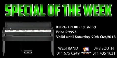 Special Deal of the Week! Korg LP180 plus stand!
