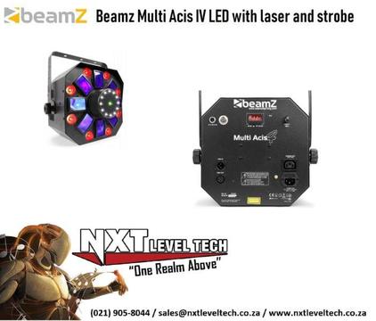 BeamZ MultiAcis IV LED with laser and strobe, Includes FREE DELIVERY