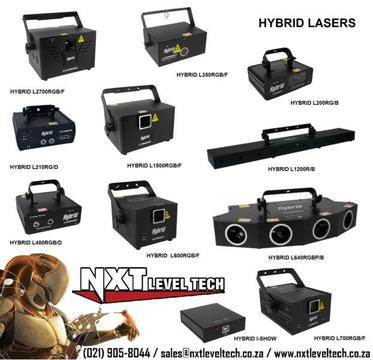 NEW HYBRID LASERS, L200RGB, L210RGD, L480RGBD, L640RGBPB, L350RGBF, L600RGBF, L700RGBF, L1500RGBF