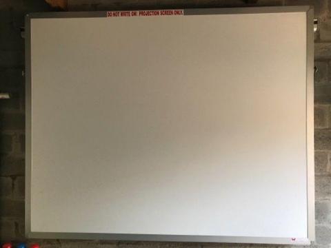 whiteboards projection screens