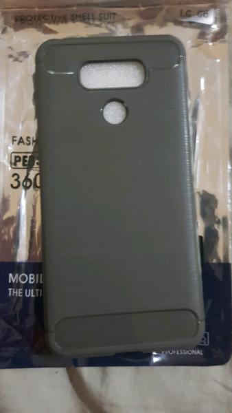 New Available LG G6 protective 360 degree case light Grey