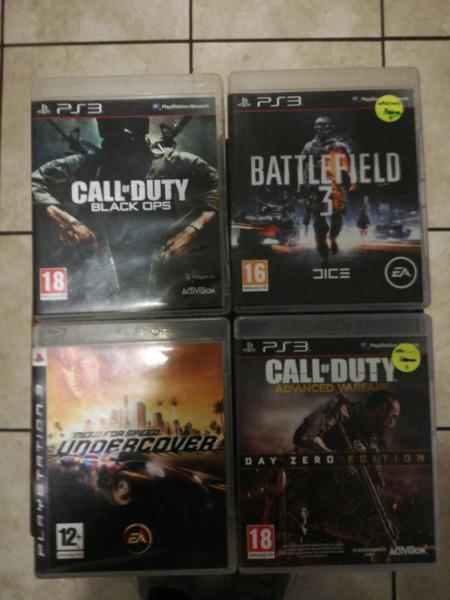 4 Playstation games R 120 each and buy two for R200
