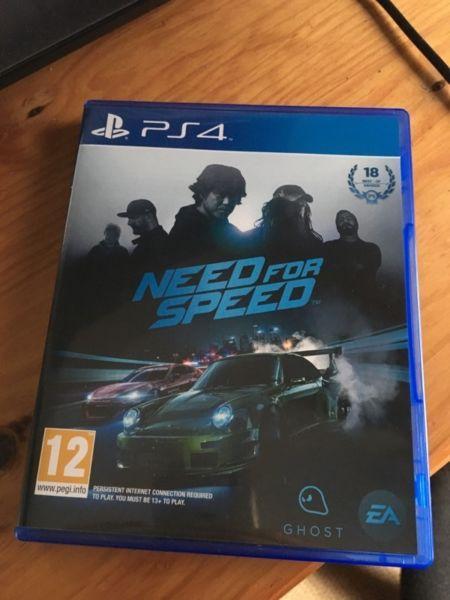 Need for speed PS4 for sale as new