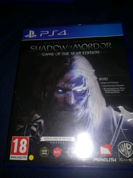 Middle Earth Shadow of Mordor Goty Edition PS4