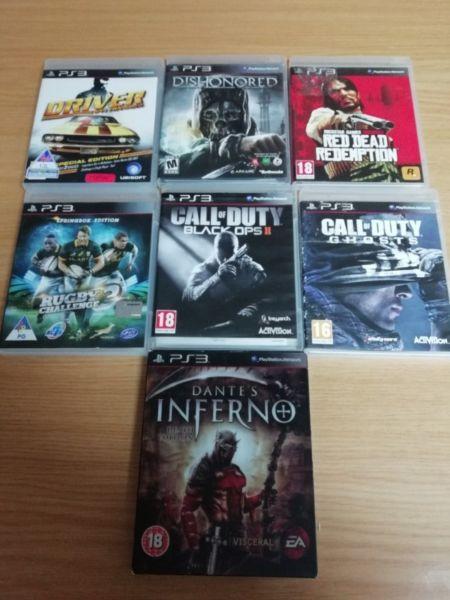 PS3 games R150 EACH GOOD condition!!