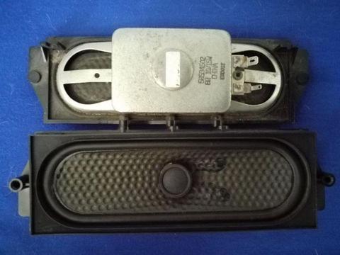 USED LG SPEAKERS - OVAL FULL RANGE - 8 OHM 15 WATT - 16x5.5 CM 6.25x2 FRAME - 14.5X4 CM 5.6X1.6 CONE