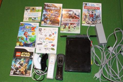 Nintendo Wii with games