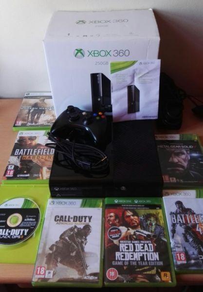 Later version Xbox 360 250GB with 8 games