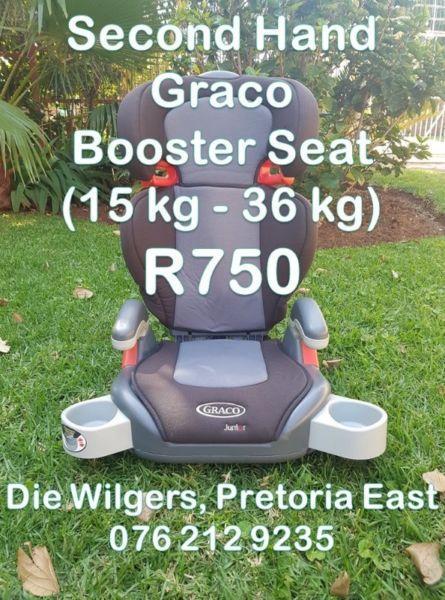 Second Hand Graco Booster Seat (15 kg - 36 kg) - Grey