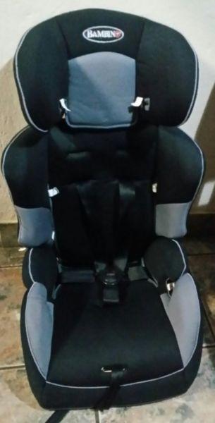 Bambino booster and car seat