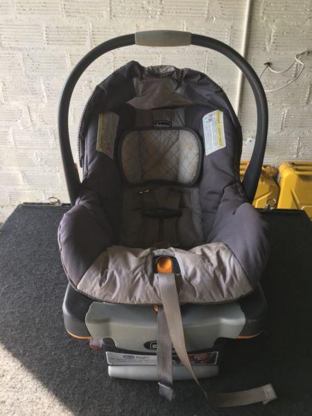 Chicco USA brand car seat and isofix base