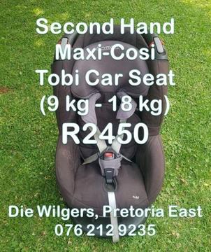 Second Hand Maxi-Cosi Tobi Car Seat (9 kg - 18 kg)