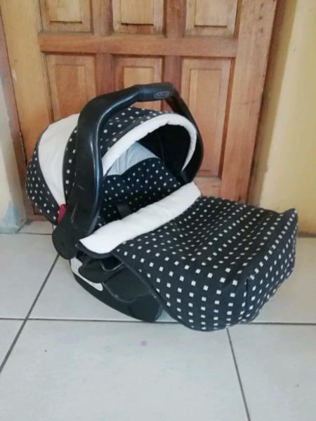 Mothercare carseat with windcover