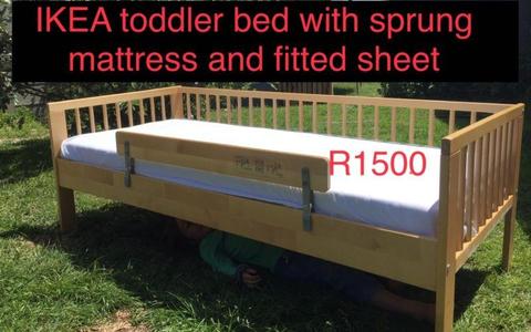FANTASTIC IKEA Toddler Bed with sprung mattress