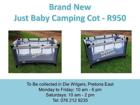 Brand New Just Baby Camping Cot