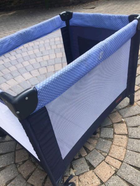 Camping cot with mattress and bag